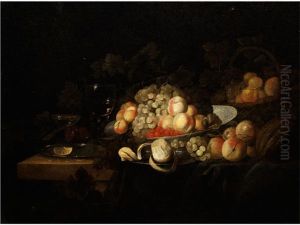 Fruchtestilleben by Jacobus van der Hagen