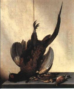 Nature Morte, Fasan Og Smafugle by Jacobus van der Hagen