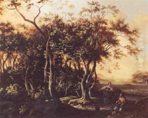Bewaldete Landschaft by Joris van der Hagen