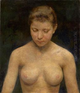 Nude Study Of A Young Woman by Theodor Joseph Hagen
