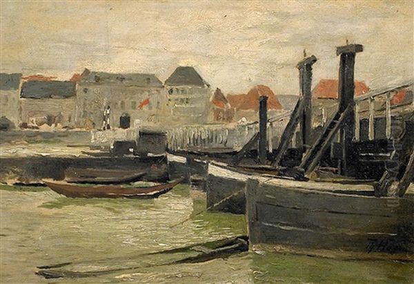 Die Alte Schiffbrucke In Dusseldorf - view 1
