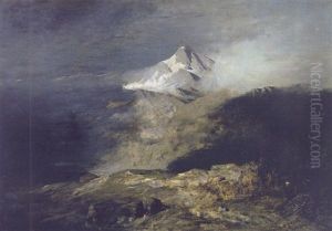 Landschaft Bei Gewitter by Theodor Joseph Hagen