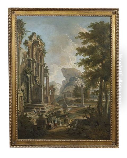 Capriccio With Figures And Ruins - view 1
