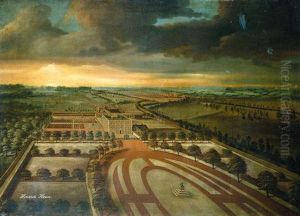 Prospect Of Hinwick House, Bedfordshire by Willem van der Hagen
