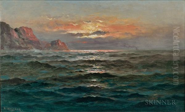Coastal View At Sunset - view 1
