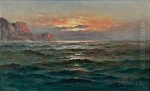 Coastal View At Sunset by Nels Hagerup