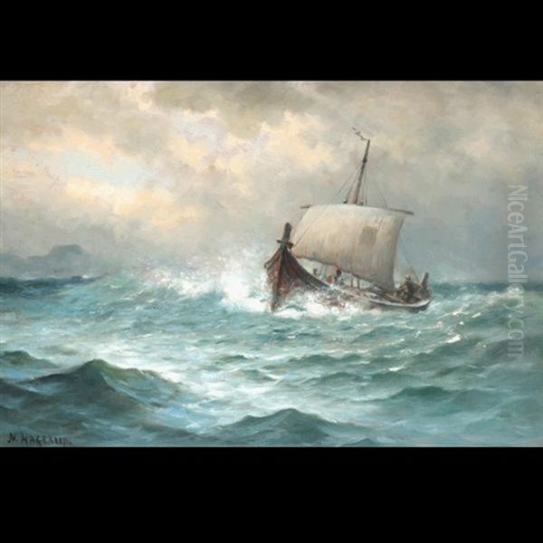 Boat At Sea - view 1