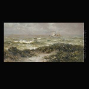 Ships Off The Coast by Nels Hagerup