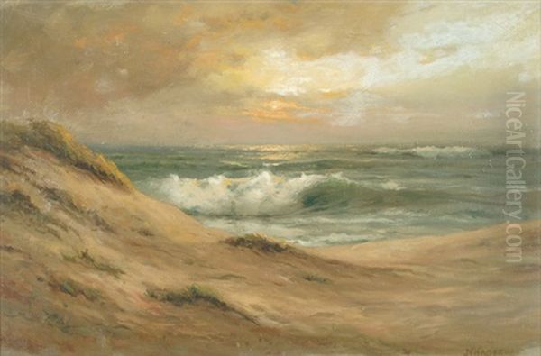 California Seascape With Sand Dunes In Foreground - view 1