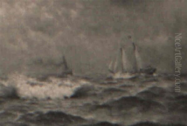 Ships In Rough Seas - view 1
