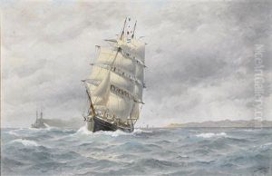 Tremastad Bark Och Pansarfartyg by Jacob Haegg