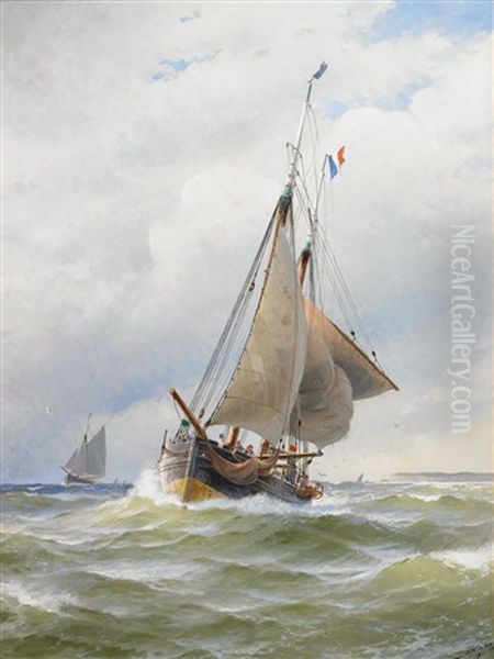 Fransk Chasse-maree I Engelska Kanalen - view 1