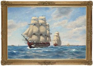 Svensk Eskader I Oresund by Jacob Haegg