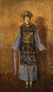 Juliette Day As Moy Fah Loy In "yellow Jacket by Ben Ali Haggin