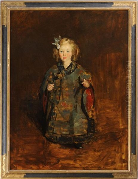 Portrait Of A Young Girl In Chinese Robe - view 1