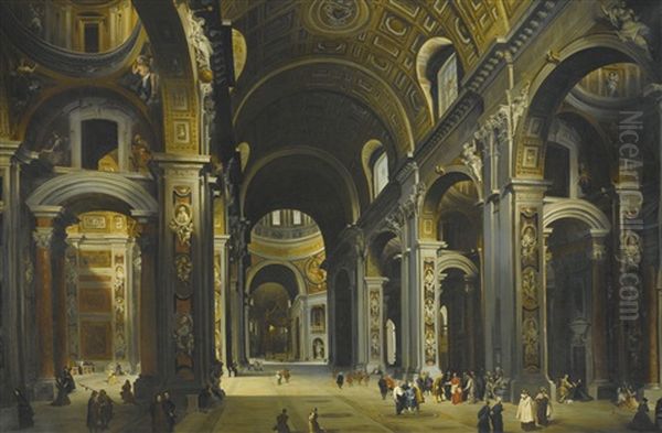 Interior Of St Peter's, Rome - view 1