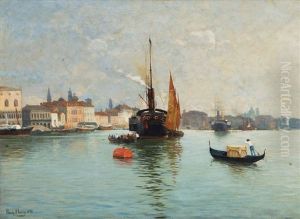 Paddle Steamer Off Venice