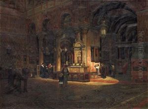 Venedig. Interieur Der Basilika San Marco
