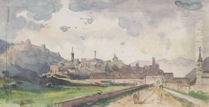 Mattino A Spoleto by Eugenio Balbiano Di Colcavagno