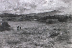 Three Figures In A Coastal Landscape Three Figures In A Coastal Landscape