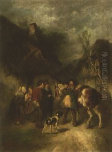 Szene Aus Dem Dreisigjahrigen Krieg by Georg Hahn