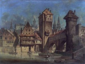 Blick Auf Nurnberg by Gustav Adolphe Hahn