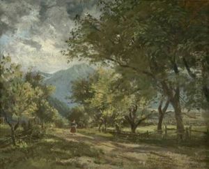 Kochelsee Mit Herzogstand by Joseph Hahn