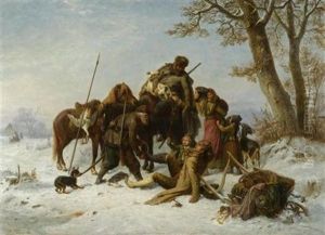 Kosakenuberfall by Karl Wilhelm Hahn
