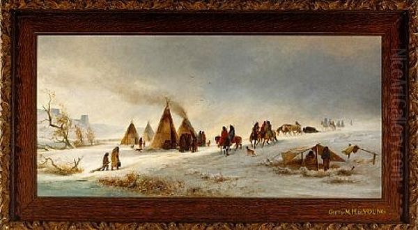 Indians In The Snow - view 1