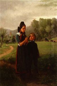 Peasant Children by William Hahn