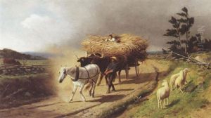 The Western Hay Cart by William Hahn