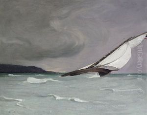 Segeljacht Im Sturm by Georg Haid