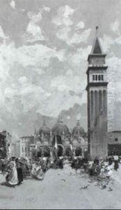 Piazza San Marco, Venice by George Charles Haite