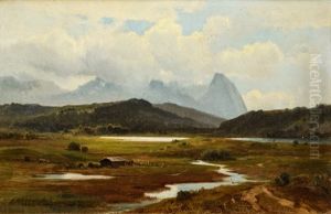 Bayerische Landschaft Am Barmsee Bei Garmisch-partenkirchen