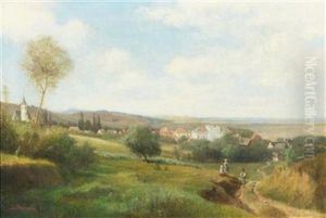 View Of Zeiselmauer-wolfpassing Near Tulln by Ludwig Halauska
