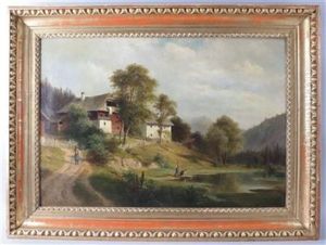 Landschaft Bei Aflenz by Ludwig Halauska
