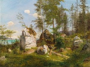 Uferlandschaft Bei Weisenbach Am Attersee