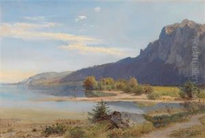 Die Mundung Des Weissenbachs In Den Attersee