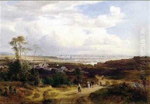 Fernsicht Nach Wien Von Der Anhohe Bei Hietzing (kuniglberg)