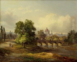 Karlskirche Mit Der Alten Elisabethbrucke Uber Den Wienfluss
