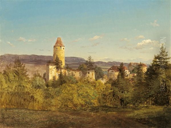 Blick Auf Burg Seebenstein - view 1