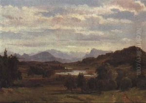 Seenlandschaft Mit Gebirgszug Im Hintergrund (reschensee?) Seenlandschaft Mit Gebirgszug Im Hintergrund (reschensee?)