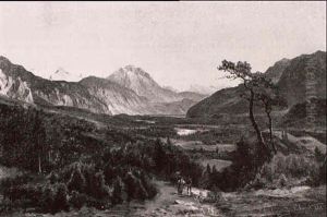 Motiv Aus Dem Otztal by Ludwig Halauska