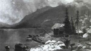 Gewitter Uber Einem Gebirgssee
