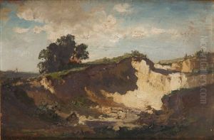 Landscape With Precipice And Tree