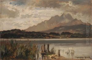 Pilatus Und Vierwaldstattersee Bei Luzern by Fritz Halberg-Krauss