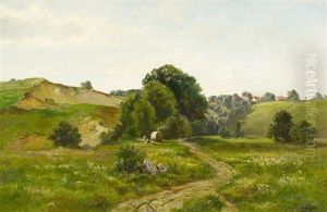 Sommerliche Hugellandschaft by Fritz Halberg-Krauss