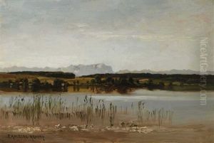 Oberbayerische Voralpenlandschaft by Fritz Halberg-Krauss