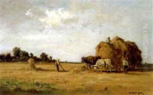 Einbringung Der Heuernte by Fritz Halberg-Krauss