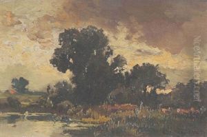 Stiller Weiher by Fritz Halberg-Krauss